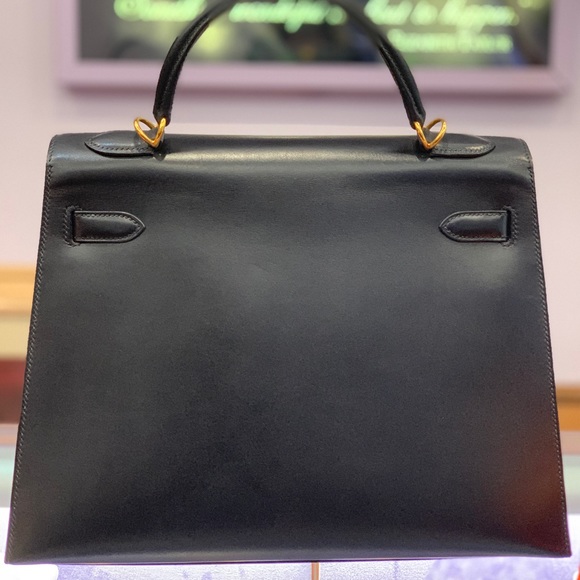 HERMES Kelly Sellier 32 Black (SOLD) - Picture 5 of 8
